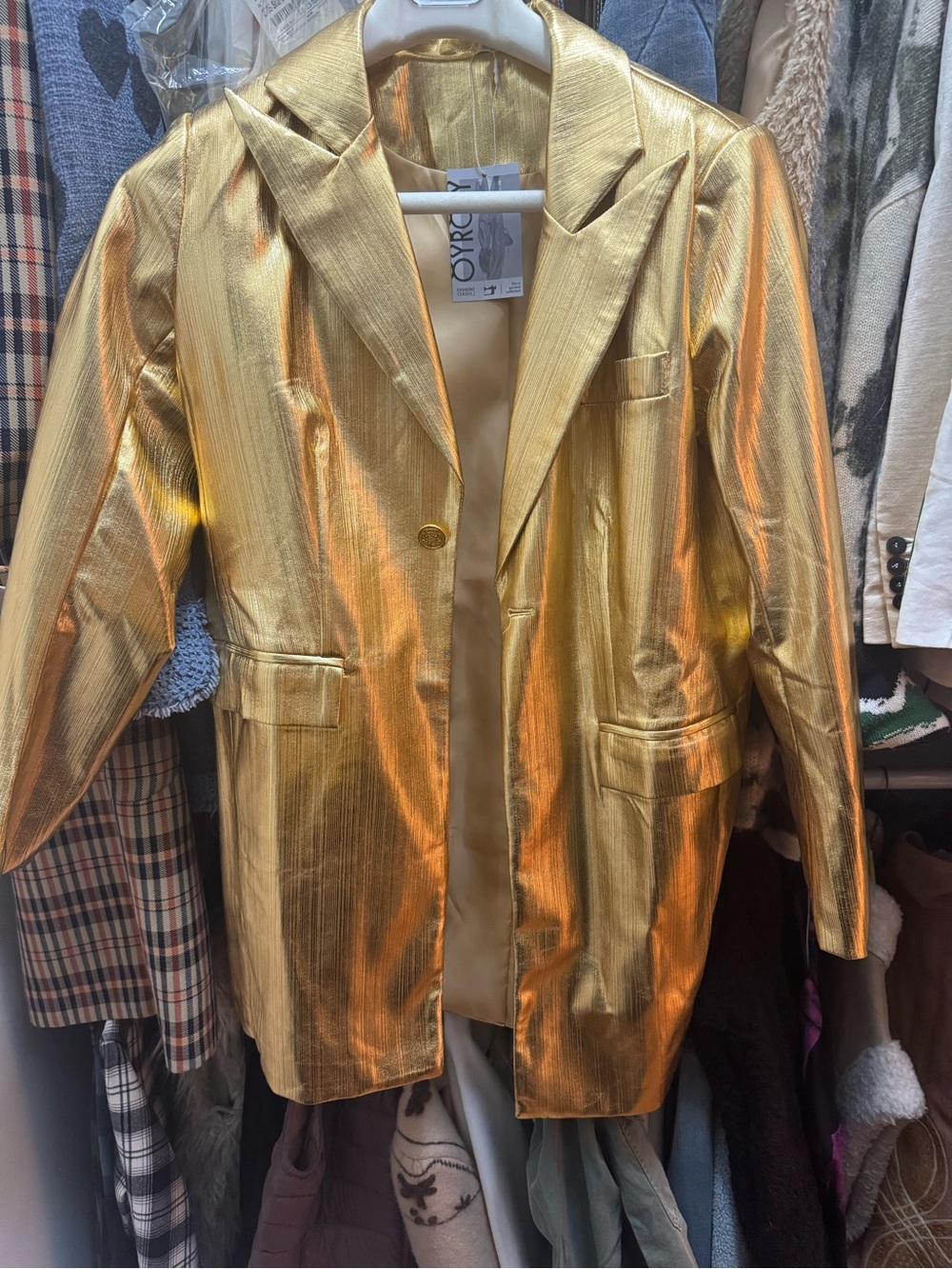Gold blazer